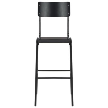 Бар комплект от 3 части, стомана, черен