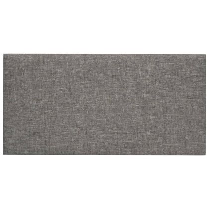 Стенни панели, 12 бр, светлосиви, 60x30 см, плат, 2,16 м²