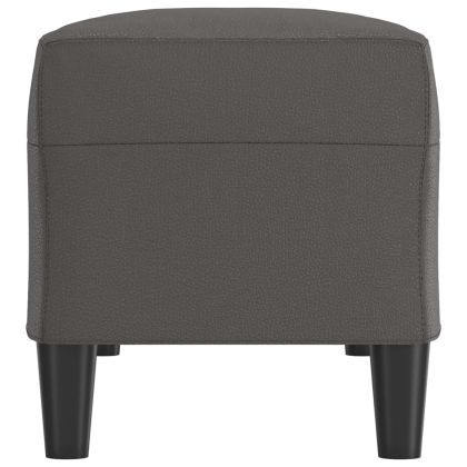 Пейка, сива, 100x35x41 см, изкуствена кожа