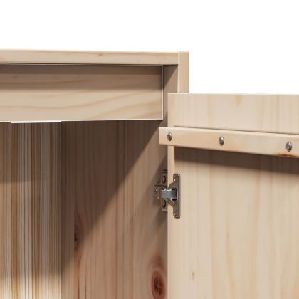 Стенен шкаф, 30x30x100 см, бор масив