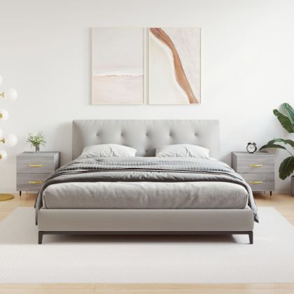 Нощни шкафчета 2 бр сив сонома 40x35x47,5 см инженерно дърво