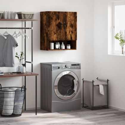 Стенен шкаф, опушен дъб, 60x31x70 см, инженерно дърво