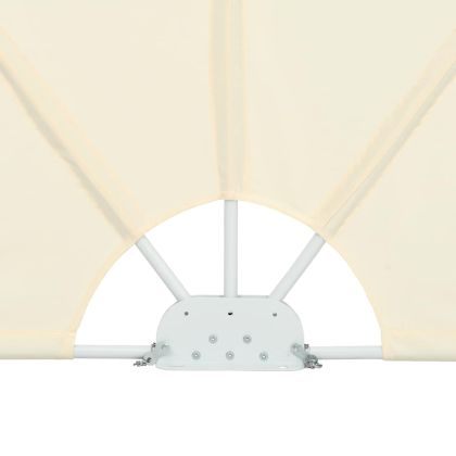 Сгъваема странична тента за тераса, кремава, 300x150 см