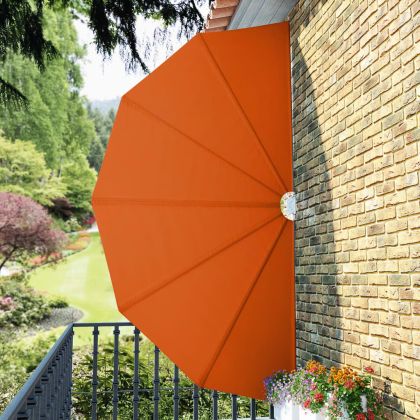 Сгъваема странична тента за тераса, теракота, 200 см