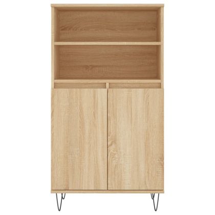 Висок шкаф, сонома дъб, 60x36x110 см, инженерно дърво