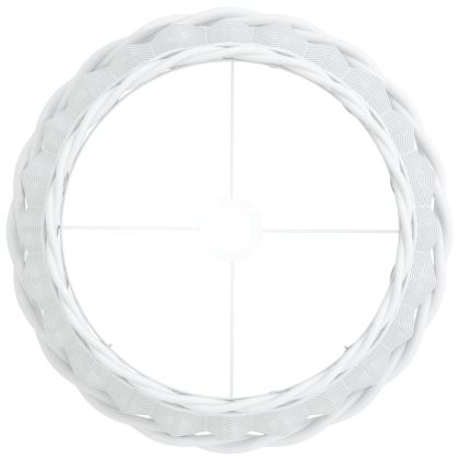 Абажур за лампа бял Ø40x26 см ракита