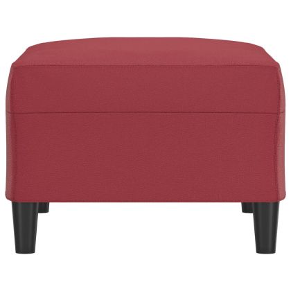 Табуретка, виненочервена, 70x55x41 см, изкуствена кожа