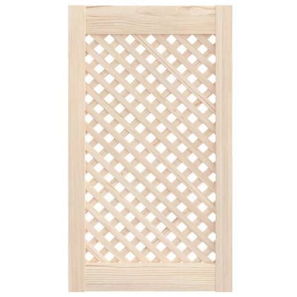 Врати за шкафове с решетен дизайн 2 бр 39,5x69 см бор масив