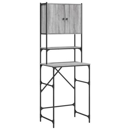 Шкаф за пералня, сив сонома, 68x48,5x194 см