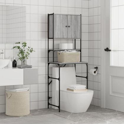 Шкаф за пералня, сив сонома, 68x48,5x194 см