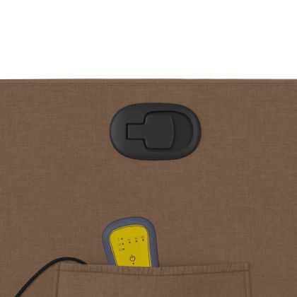 Масажен наклоняем стол, кафяв, текстил