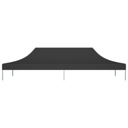 Покривало за парти шатра, 6x3 м, черно, 270 г/м²