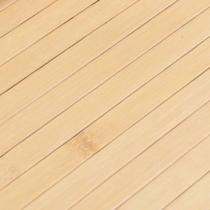 Килим, правоъгълен, светъл натурален, 80x300 см, бамбук