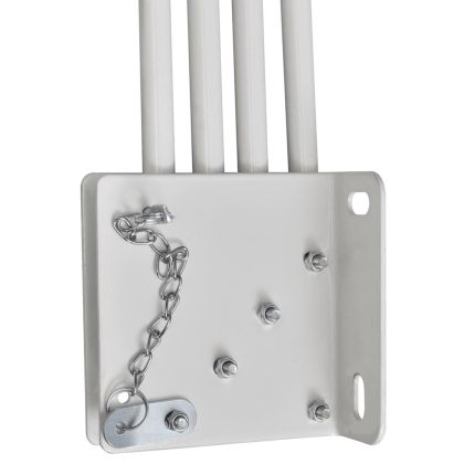 Сгъваема странична тента за балкон, кремава, 210x210 см