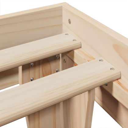 Рамка за легло без матрак, 180x200 см, масивна чамова дървесина