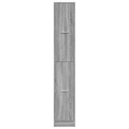 Шкаф органайзер, сив сонома, 30x41x174,5 см, инженерно дърво