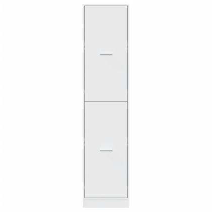 Шкаф органайзер, бял, 40x41x174,5 см, инженерно дърво