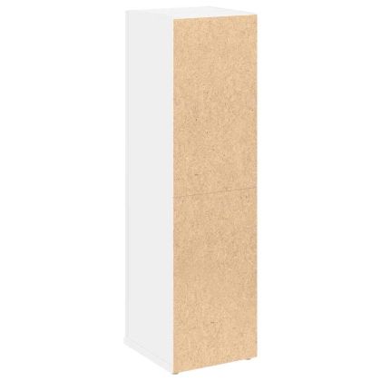 Шкаф за баня с държач за ролки, бял, 20,5x22x72 см