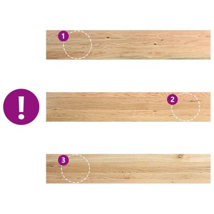 Прозоречни первази, 2 бр, 140x30x2 см, необработен масивен дъб