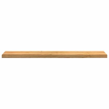 Прозоречни первази, 2 бр, светлокафяви, 140x30x2 см, дъб масив