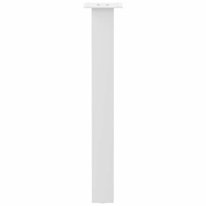 Крака за конзолна маса, 4 бр., бели, 72 см, стомана