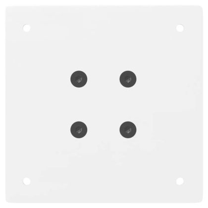 Крака за конзолна маса, 4 бр., бели, 72 см, стомана