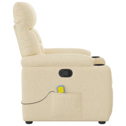 Масажен наклоняем стол, кремав, текстил