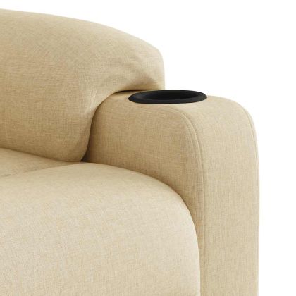 Масажен наклоняем стол, кремав, текстил