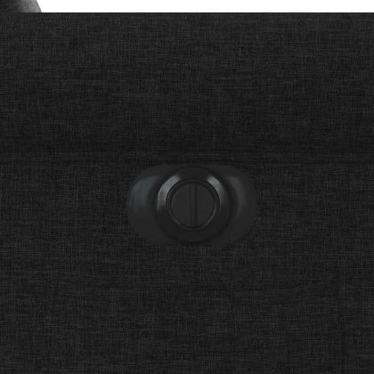 Електрически стол реклайнер, черен, текстил