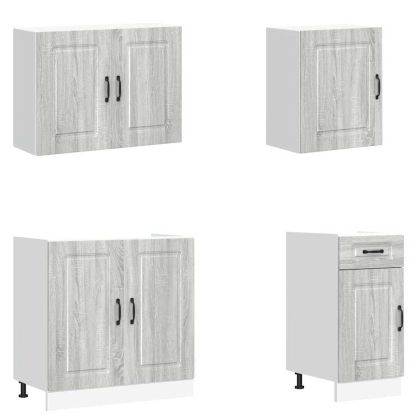 Комплект кухненски шкафове от 7 части Kalmar, инженерно дърво