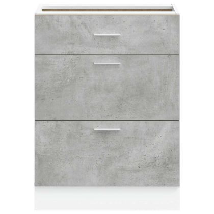 Кухненски шкаф "Lyon" сив бетон, инженерно дърво