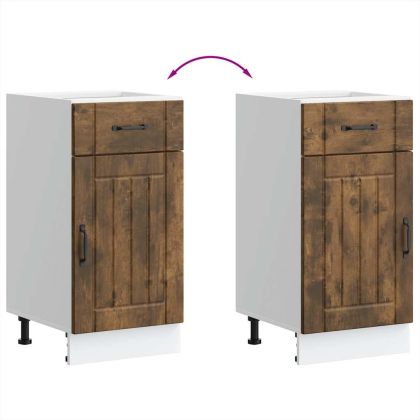 Кухненски шкаф Lucca, опушен дъб, инженерно дърво