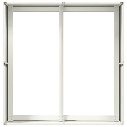 Кашпа, бяла, 80x80x40 см, студеновалцувана стомана