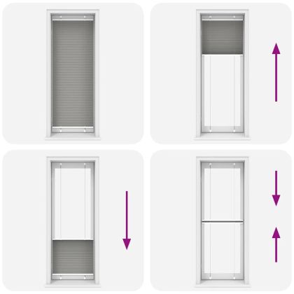 Плисирана щора Антрацит 70x200 cm Ширина на плата 69,4 cm