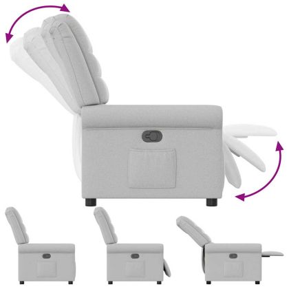 Recliner Chair Cloud Grey Fabric