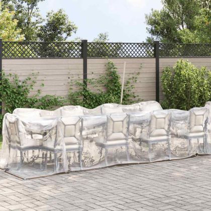 Прозрачен брезент с капси 2х10 м Полиетилен