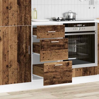 Долен шкаф "Lyon", старо дърво, 40x46x81,5 см, инженерно дърво