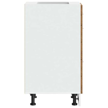 Долен шкаф "Lyon", старо дърво, 40x46x81,5 см, инженерно дърво