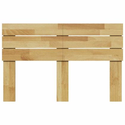 Табла за легло 120 см, масивна дървесина, дъб