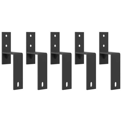 Комплект механизъм за плъзгаща врата, 152,5 см, стомана, черен