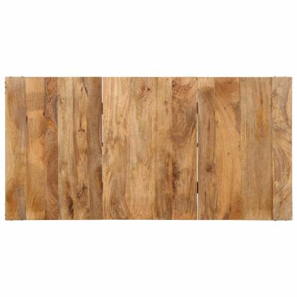 Трапезна маса, 160x80x75 см, масивна мангова дървесина