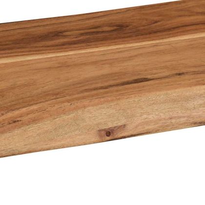 Стенни рафтове, 2 бр, 60x20x3,5 см, акациево дърво масив