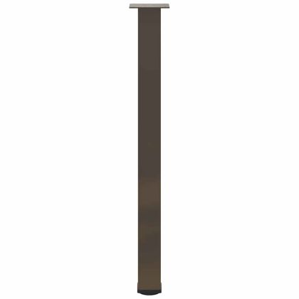 Крака за бар маса, 4 бр., естествена стомана, 90-92 см, стомана