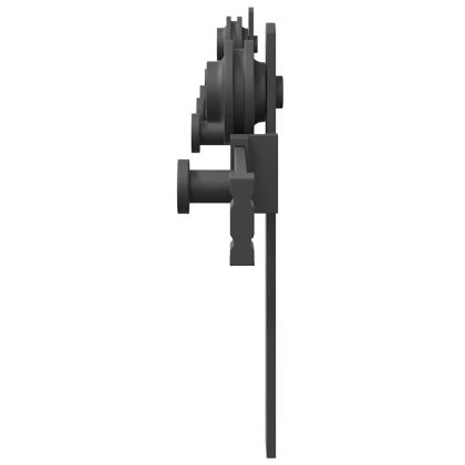 Комплект механизъм за плъзгаща врата, 152 см, стомана, черен