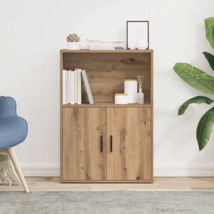 Библиотека, дъб артизан, 60x24x85 см, инженерно дърво