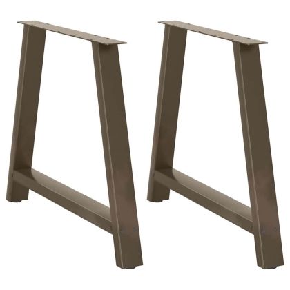 Крака за трапезна маса, А-образни, 2 бр., 90 x (72-73) см, стомана