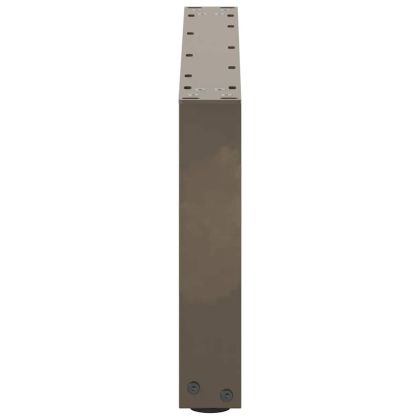 Крака за масичка за кафе, U-образни, 2 бр., естествена стомана, 60 x (30-31) см, стомана