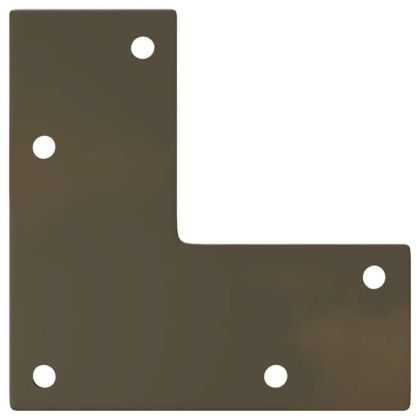 Крака за масичка за кафе, конична форма, 4 бр., естествена стомана, 30-31 см, стомана