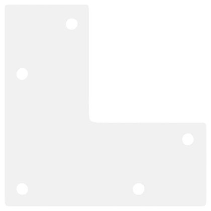 Крака за масичка за кафе, конична форма, 4 бр., бели, 42-43 см, стомана