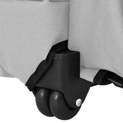 Количка за домашни любимци 3 в 1, дизайн, сива, 48x32x(57-106) см, оксфордски плат